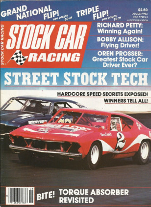 STOCK CAR RACING 1983 AUG - Petty, Parsons, Allison, Prosser, Torque Absorber